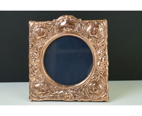 Copper easel back picture frame 