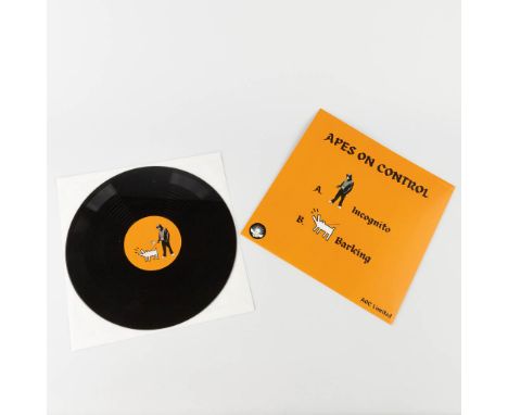 BANKSY (1974)'The dog's walker'Offset print on 33T record and record sleeve (numbered 43/100)Attributed toSize: 31 x 31 cmThi