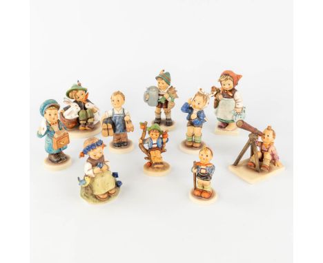 Hummel, a collection of 10 figurines.  (H: 14,5 cm)