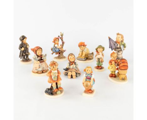 Hummel, a collection of 10 pieces.  (H: 15,5 cm)