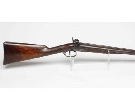 A PERCUSSION DOUBLE BARRELLED SHOTGUN, by Samuel &amp; C. Smith of Princess Street London, the 28" barrels bearing maker's na