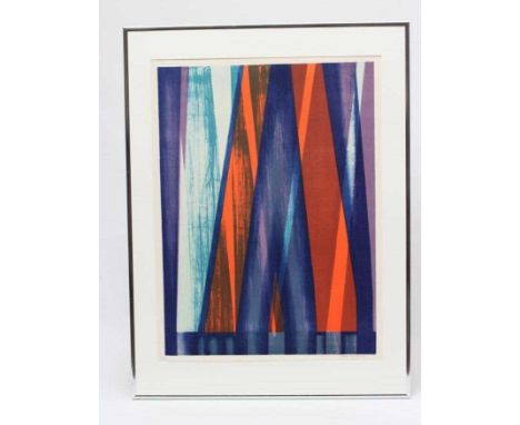 Y STANLEY JONES (1933-2023) "Maldon", signed in pencil, lithograph in colours, 53/65, 25 3/4" x 19 1/4", aluminium frame (sub