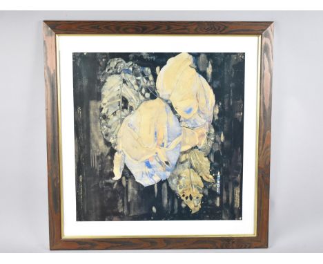 A Framed Charles René Mackintosh Print, "Faded Roses", 1905, 43cms Square 