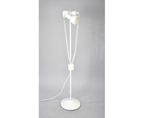 A Modern Standard Twin Light Reading Lamp 