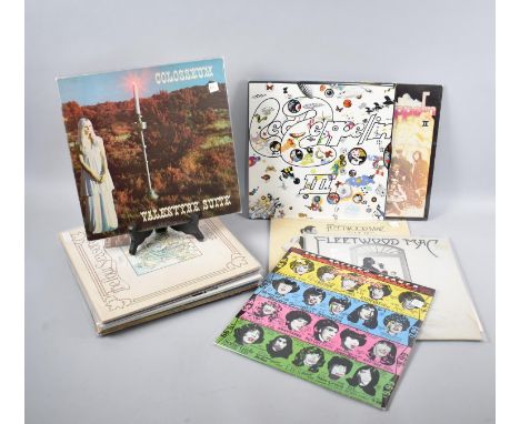 A Collection of 33RPM Records to include Rolling Stones, Led Zeppelin, Fleetwood Mac, Jason and The Scorchers, The Nice, Soun