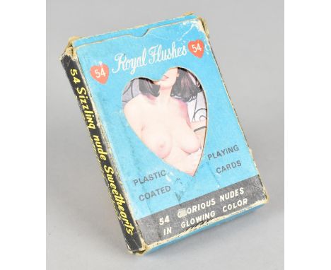 A Vintage Novelty Pack of Risque Playing Cards, Royal Flashes "Nude Sweethearts", Complete Set of 54 