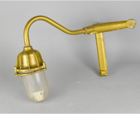 A Painted Aluminium Corner Wall Mounting Exterior Light Fitting, Untested 