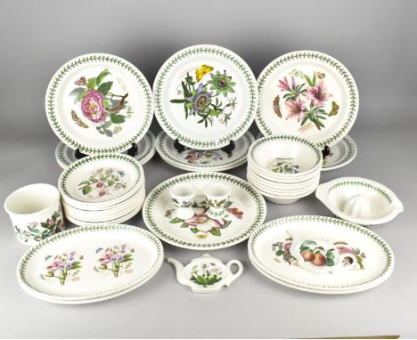 A Collection of Portmeirion Dinnerwares to Comprise Nine Dinner Plates, Nine Side Plates, Eight Bowls, Four Oval Dishes etc 