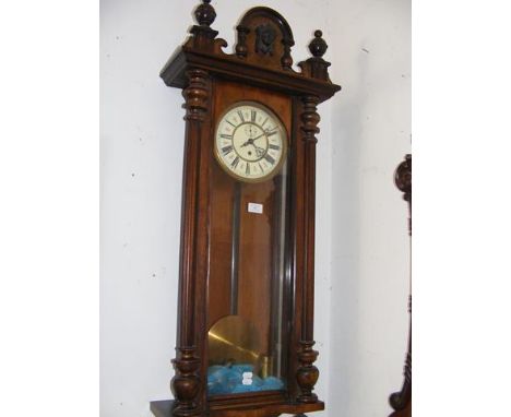 A Vienna regulator wall clock - 110cm 