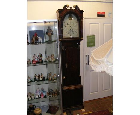 A 19th century eight day Grandfather clock by William Nicholas of Birmingham, having separate second hand, date aperture and 