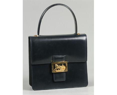 A vintage Celine, Paris handbag. incl. purchase receipt and label.19,5 x 19,5 x 8 cm. (excl. hengsels). 