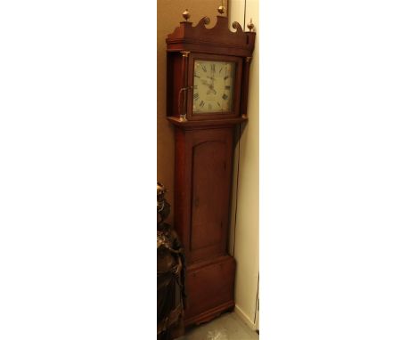 and English standing clock, so-called "Grandfather clock", first half 19th century.