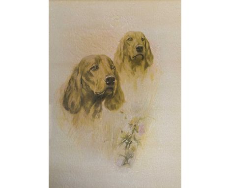 After Arthur Wardle,Dogs, a pair of oleograph prints,43x31cm.Qty: 2