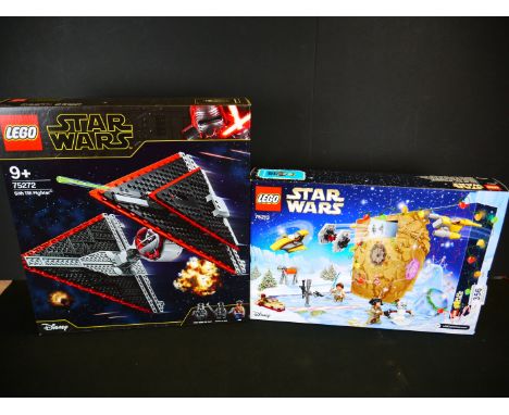 Lego - Boxed Star Wars 75272 Sith TIE Fighter and a boxed Lego Star Wars 75213 Advent Calendar, both unopened and sealed 