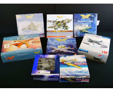 Five Boxed Corgi Aviation Archive models to include 3x 1:72 Military Air Power (AA35401, Limited Edition AA35405 with COA, Li