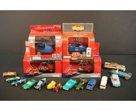 14 Play worn diecast models to include Matchbox, Dinky &amp; Corgi featuring Corgi Morris Minor Mini, Dinky 230 Talbot Lago e