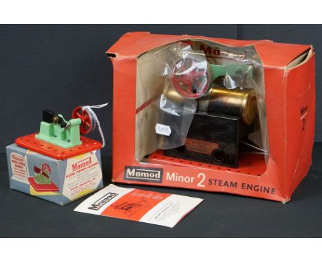 Boxed Mamod Minor 2 Stationary Steam Engine, signs of use but gd condition, damage to box, plus a boxed Mamod Model Power Ham