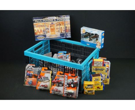 Around 45 boxed &amp; carded diecast models to include Matchbox Models of Yesteryear, Mattel Hot Wheels, carded Matchbox exam