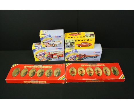 Three boxed Corgi Chipperfield Circus diecast models to include 97957, 97092 &amp; 96905 plus a boxed Vanguards VA38000 Gypsy