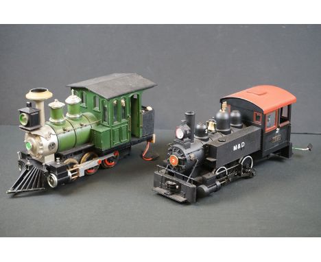 Two G scale locomotives to include Bachmann M&amp;D Toby 0-4-0 and Lionel Large Scale 0-6-0 