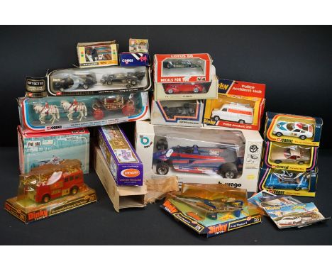 15 Boxed diecast models to include 3 x Corgi (286 Jaguar XJ12C, 321 Porsche 924 &amp; 323 Ferrari Daytona 365 GTB/4) Dinky 28