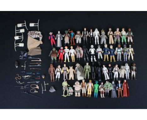 Star Wars - 51 Original figures to include Nien Nunb, Anakin Skywalker, Klaatu, Hammerhead, Chief Chirpa, 2 x Han Solo, Storm
