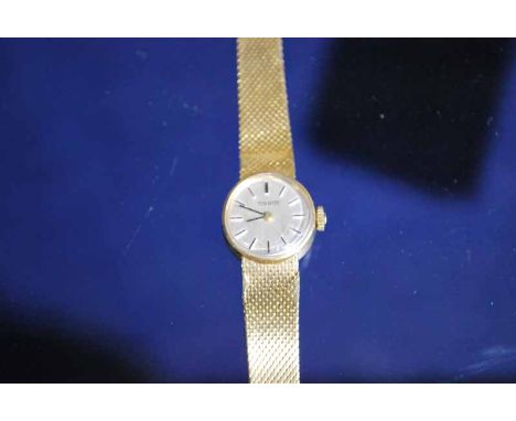 TISSOT LADIES 9CT GOLD BRACELET WATCH 