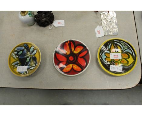 3 Poole Delphis dishes