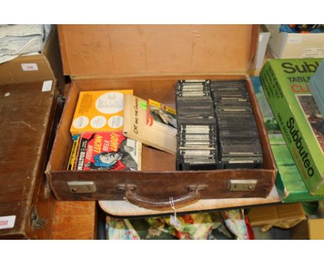 Case of magic lantern slides, cine films etc