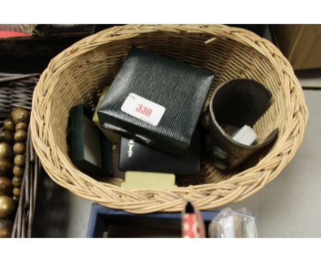 Small basket of jewellery with bangle