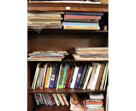 A collection of records including Michael Jackson, Mario Lanza, Peter Gabriel, Max Boyce, Phil Collins etc