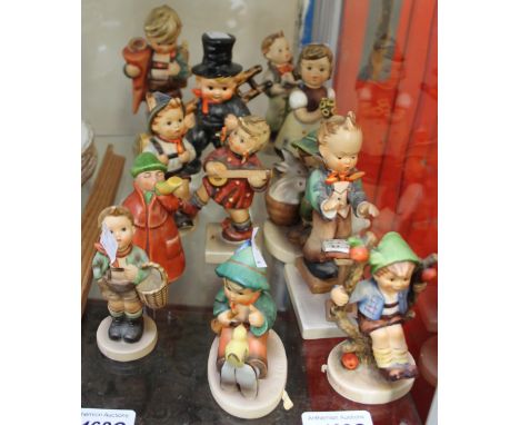 A collection of Hummel figures 