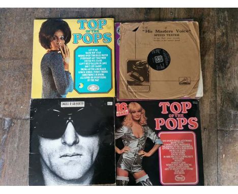 A large collection of LP's &amp; 45s to include records by:&nbsp; The Beatles, Status Quo, David Bowie, Elton John, Michael J