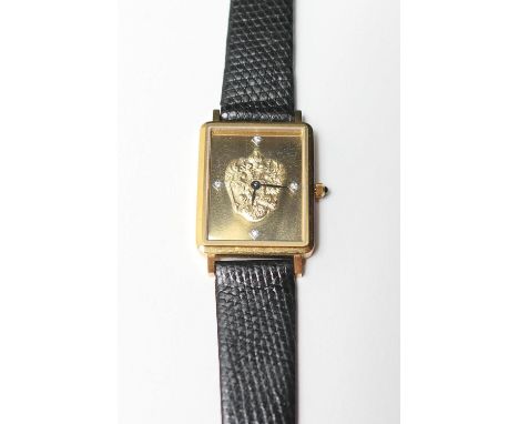 House of Igor Carl Faberge, The Imperial Eagle watch, 18ct gold, issued by Franklin Mint Ltd, limited edition of 2,500, the r