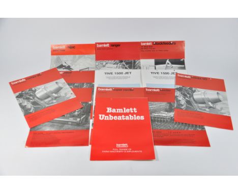 Selection of Tractor and Machinery Literature including Bamlett items. (12)