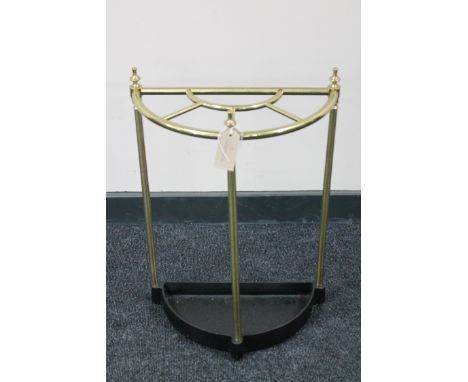 A brass stick stand 