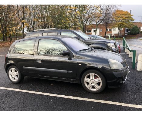 A Renault Clio Dynamique 16V three door hatchback petrol motorcar, 1149CC, manual transmission, registration BD54 EOY, colour