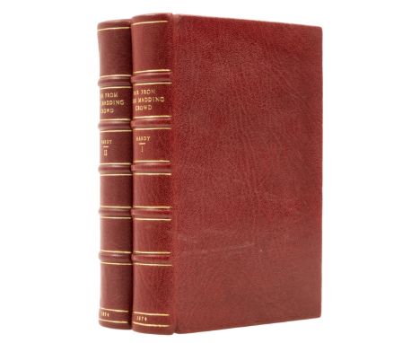 Hardy (Thomas) Far from the Madding Crowd, 2 vol., first edition in book form, first impression, wood engraved frontispieces 
