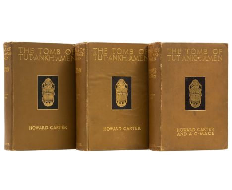 Egypt.- Carter (Howard) &amp; A.C. Mace. The Tomb of Tutankhamen, 3 vol., first edition, photographic illustrations, ownershi