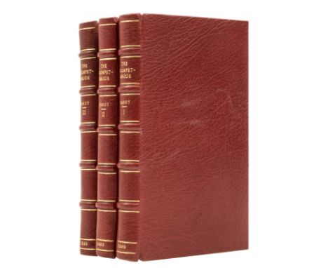 Hardy (Thomas) The Trumpet-Major, 3 vol., first edition in book form, [one of 1000], half-titles, scattered faint spotting, o