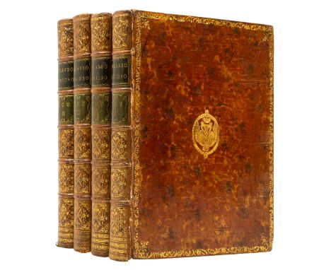 Russian Royal Arms.- Ariosto (Lodovico) Orlando Furioso, 4 vol., large paper copy [one of 100 copies], engraved portrait by F