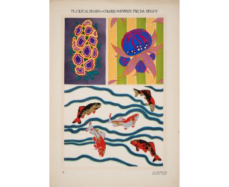 Séguy (E.A.) Floréal: Dessins et Coloris Nouveaux, first edition, title, half-title and 17 (of 20) colour pochoir plates only