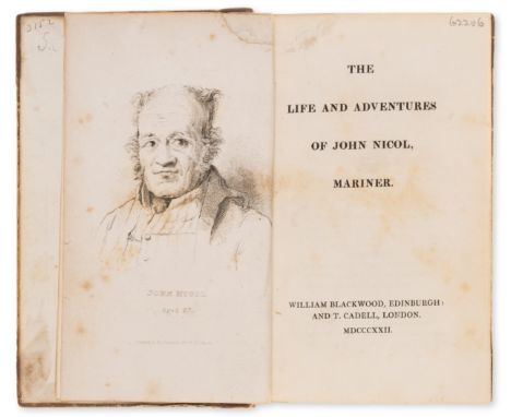 Voyages.- Nicol (John) The Life and Adventures of John Nicol, Mariner, first edition, engraved portrait frontispiece, lacking