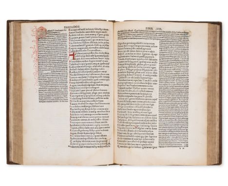 Statius (Publius Papinius) Opera, with commentaries by Lactantius, Mataratius, and Calderinus, collation: a–o8 p6 q4 A8  B C6