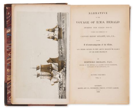 Voyages.- Seemann (Berthold) Narrative of the Voyage of H.M.S. Herald During the Years 1845-51..., 2 vol. in 1, first edition