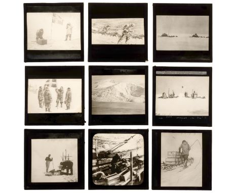 Polar.- Norwegian Antarctic Expedition 1910-12.- The South Pole, 27 (of 57) direct positive glass lantern slides, illustratin