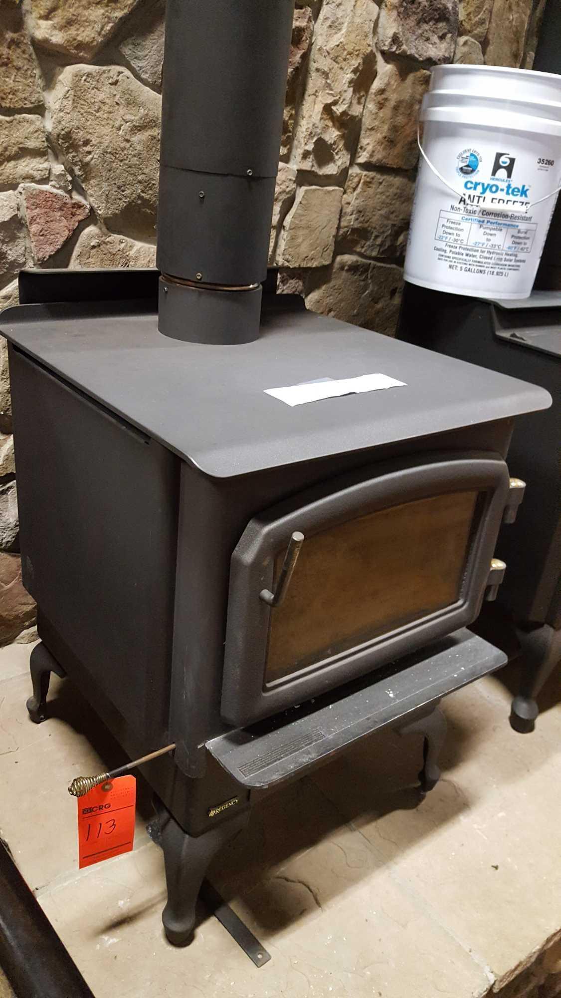 Regency, Model F2400, S C N2440 20115, freestanding wood stove, 75000