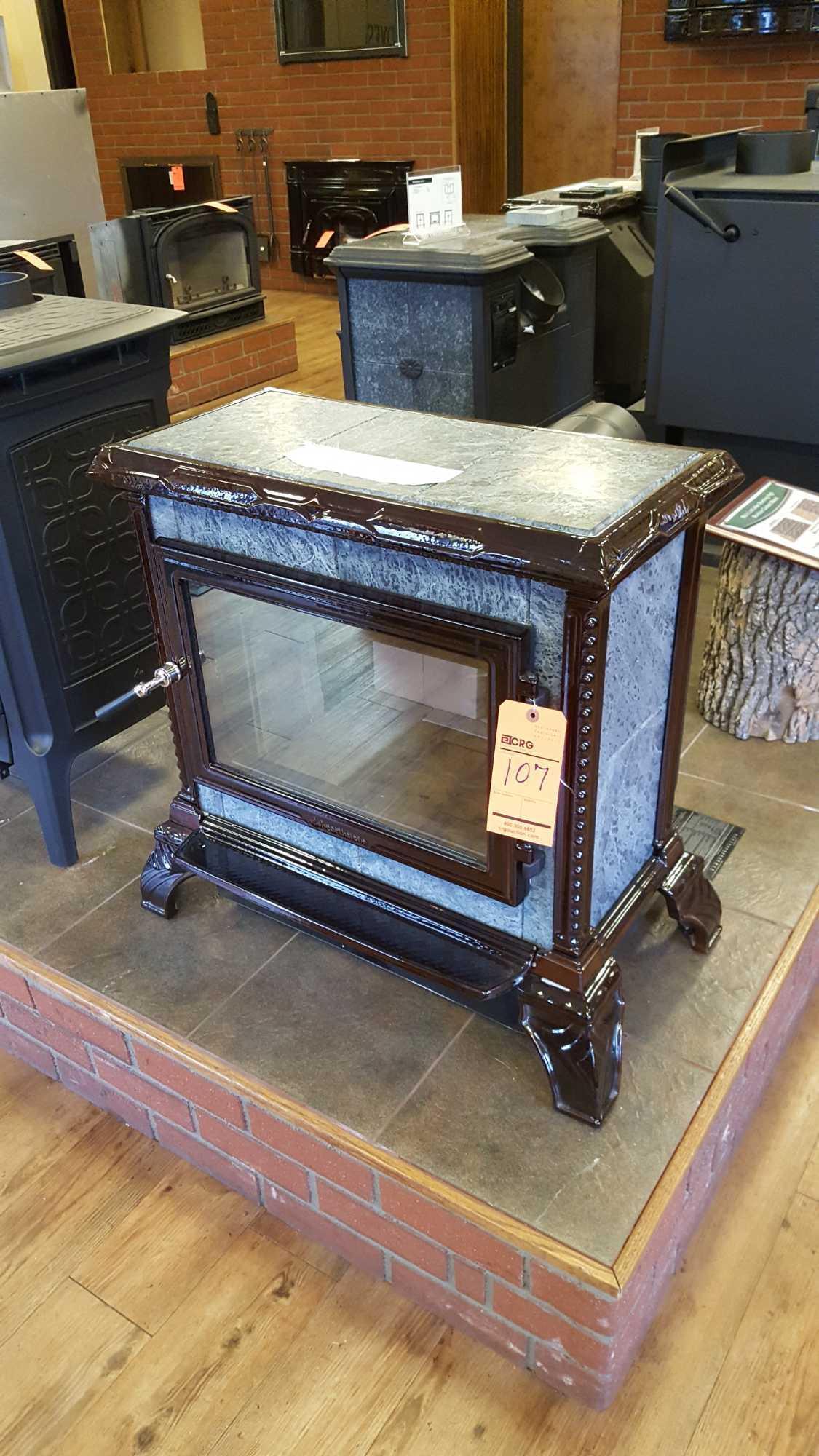 Hearthstone, model Homestead with Magnolia trim wood stove, serial