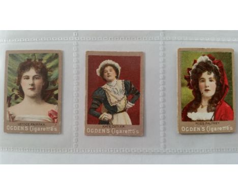 ERRORS &amp; VARIATIONS, Ogdens, inc. Actresses (miniature playing cards), Mottoes, birds, footballers, Modern War Weapons &a