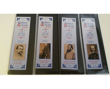 WALLACE &amp; SCOTT, bookmarks, The Civil War 1861-1865, EX to MT, 25